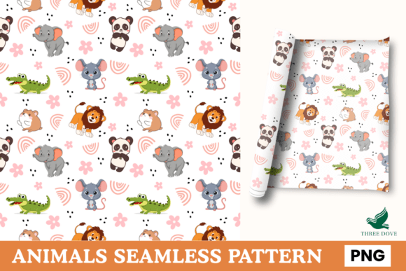 Animal Seamless Pattern - 010: A Premium Digital Design for Creative Projects
