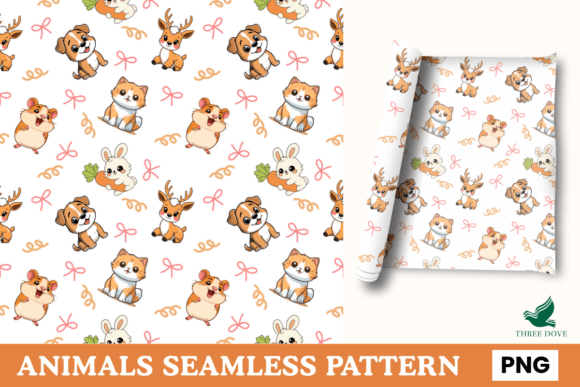 Animal Seamless Pattern - 011: A Versatile Digital Design for Creative Projects