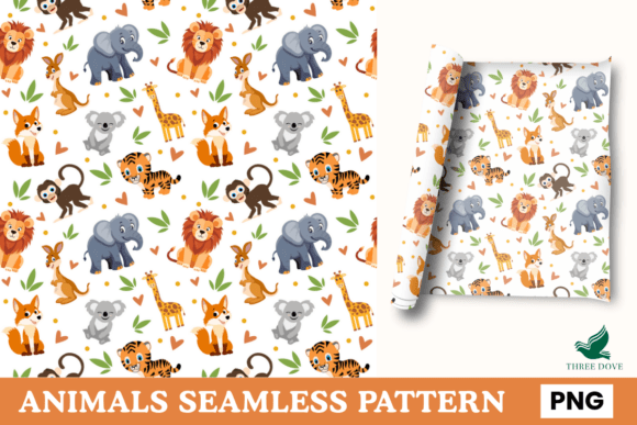 Animals Seamless Pattern - 03: A Versatile Digital Asset for Creative Projects