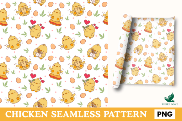 Chicken Seamless Pattern - A Creative Tool for Modern Crafting and Design