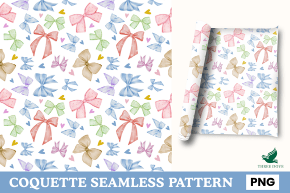 Coquette Seamless Pattern - 02: A Versatile Digital Design for Creative Projects