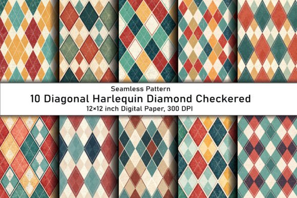 Diagonal Harlequin Diamond Checkered: Creative Uses and Ideas