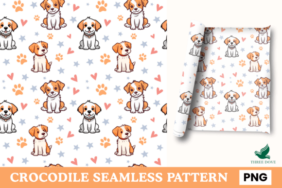 Dog Seamless Pattern - 12: A Premium Digital Design for Creative Projects