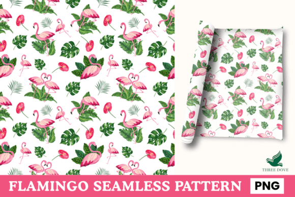 Flamingo Seamless Pattern - 01: A Premium Digital Paper for Creative Projects