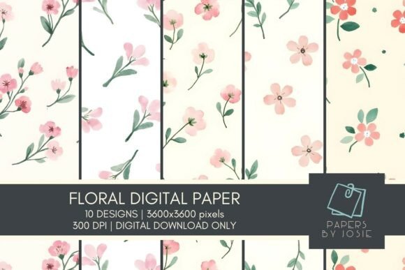 Mini Flowers Pattern Digital Paper: A Creative Must-Have for Artists and Entrepreneurs