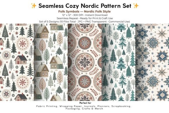 Nordic Cozy Folk Symbols Set: A Strategic Tool for Scandinavian-Inspired Creativity
