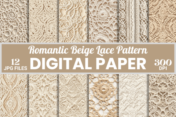 Romantic Beige Lace Fabric Pattern: A Timeless Design for Modern Creations