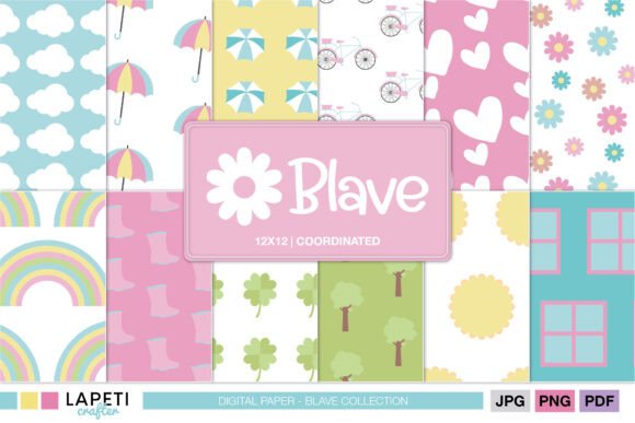 Spring Pastel Digital Paper Pack: A Versatile Resource for Creative Projects